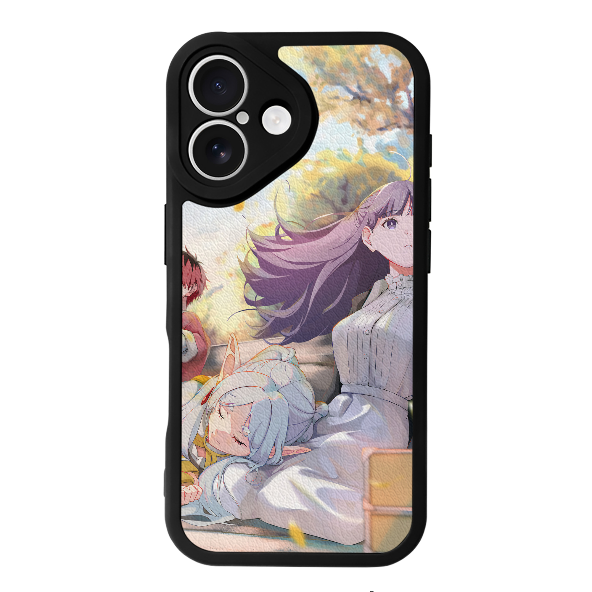 （画像用） 葬送のフリーレン Frieren 【iPhone 16シリーズ対応】シリコンスマホケース（レザー調） 材質：シリコン